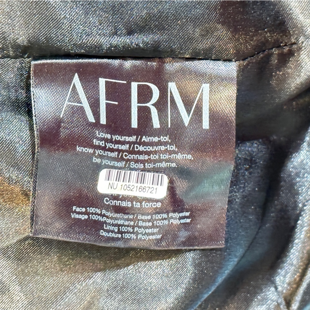 Women’s AFRM Agnes oversized black patent blazer- Size XS - Picture 8 of 13